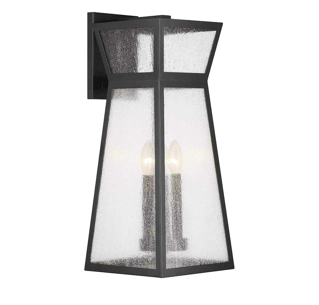 Millford Three Light Outdoor Wall Lantern Matte Black