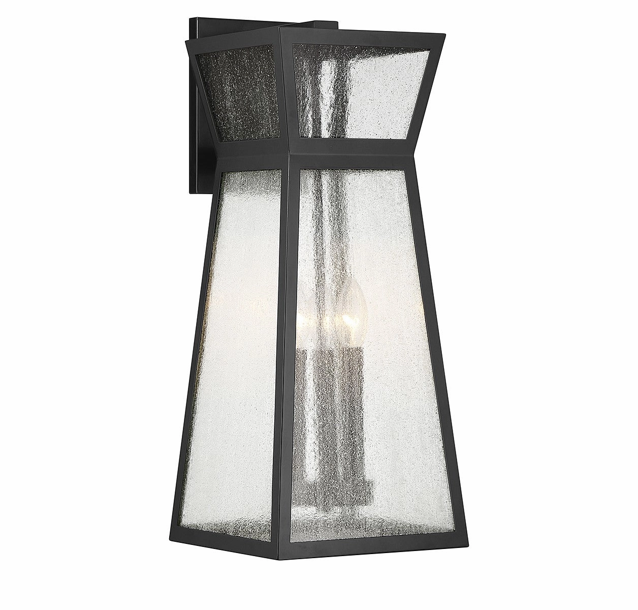 Millford Three Light Outdoor Wall Lantern Matte BlackOutdoor wall sconces with motion sensor