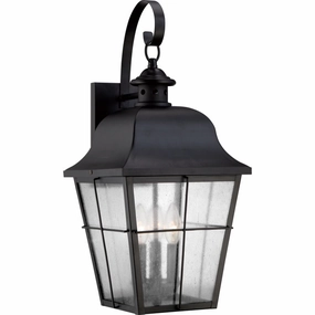 Millhouse Three Light Outdoor Wall Lantern Mystic BlackOutdoor wall sconces with motion sensor