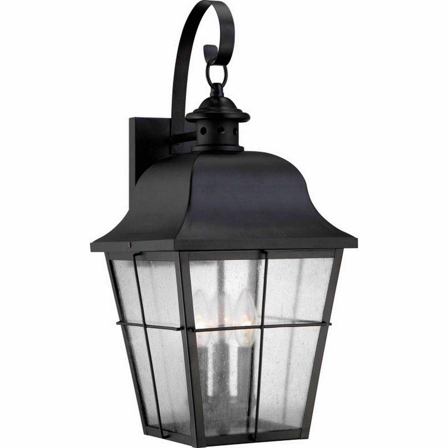 Millhouse Three Light Outdoor Wall Lantern Mystic BlackOutdoor wall sconces with motion sensor