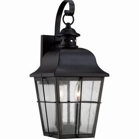 Millhouse Two Light Outdoor Wall Lantern Mystic BlackOutdoor wall sconces with motion sensor