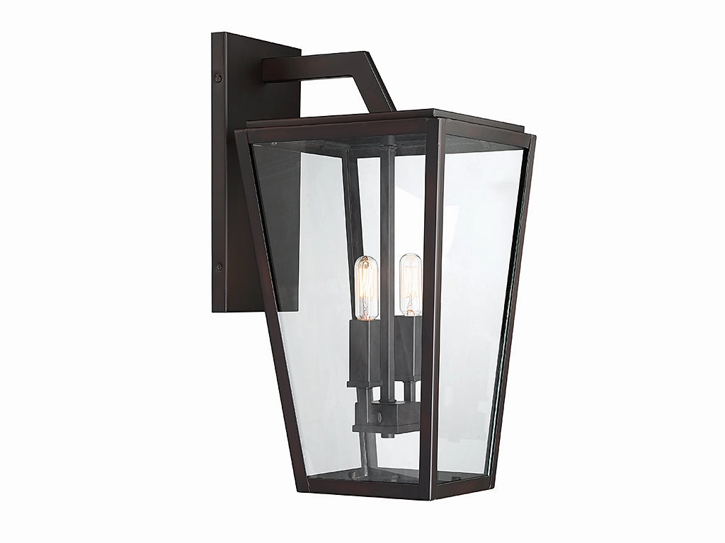 Milton Two Light Wall Lantern English Bronze