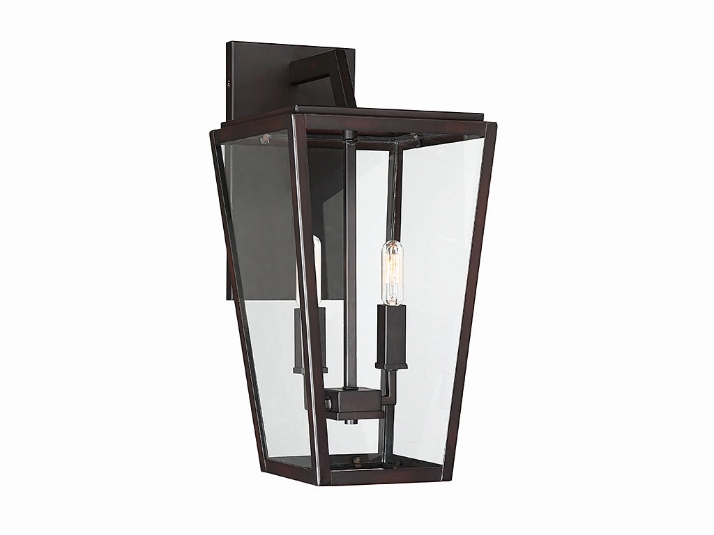Milton Two Light Wall Lantern English BronzeOutdoor wall sconces with motion sensor