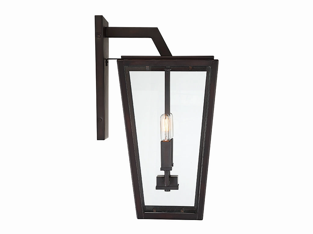 Milton Two Light Wall Lantern English Bronze