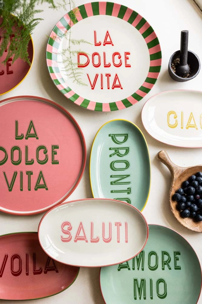 Mint Green Amore Mio Plate
