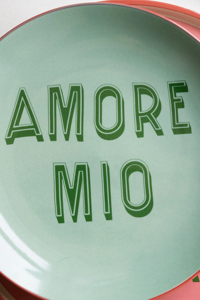 Mint Green Amore Mio Plate