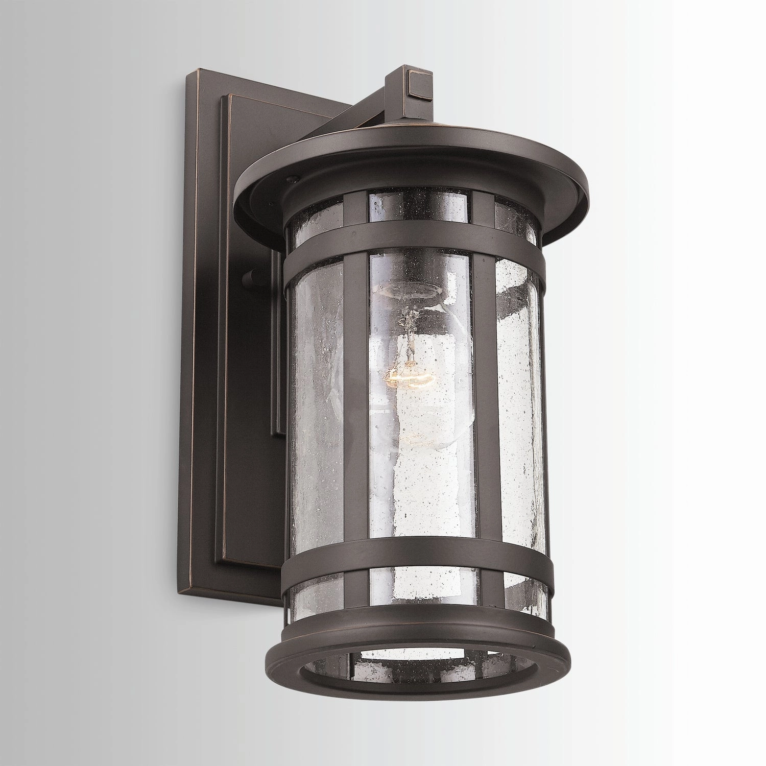 Mission Hills One Light Outdoor Wall Lantern Oiled Bronze