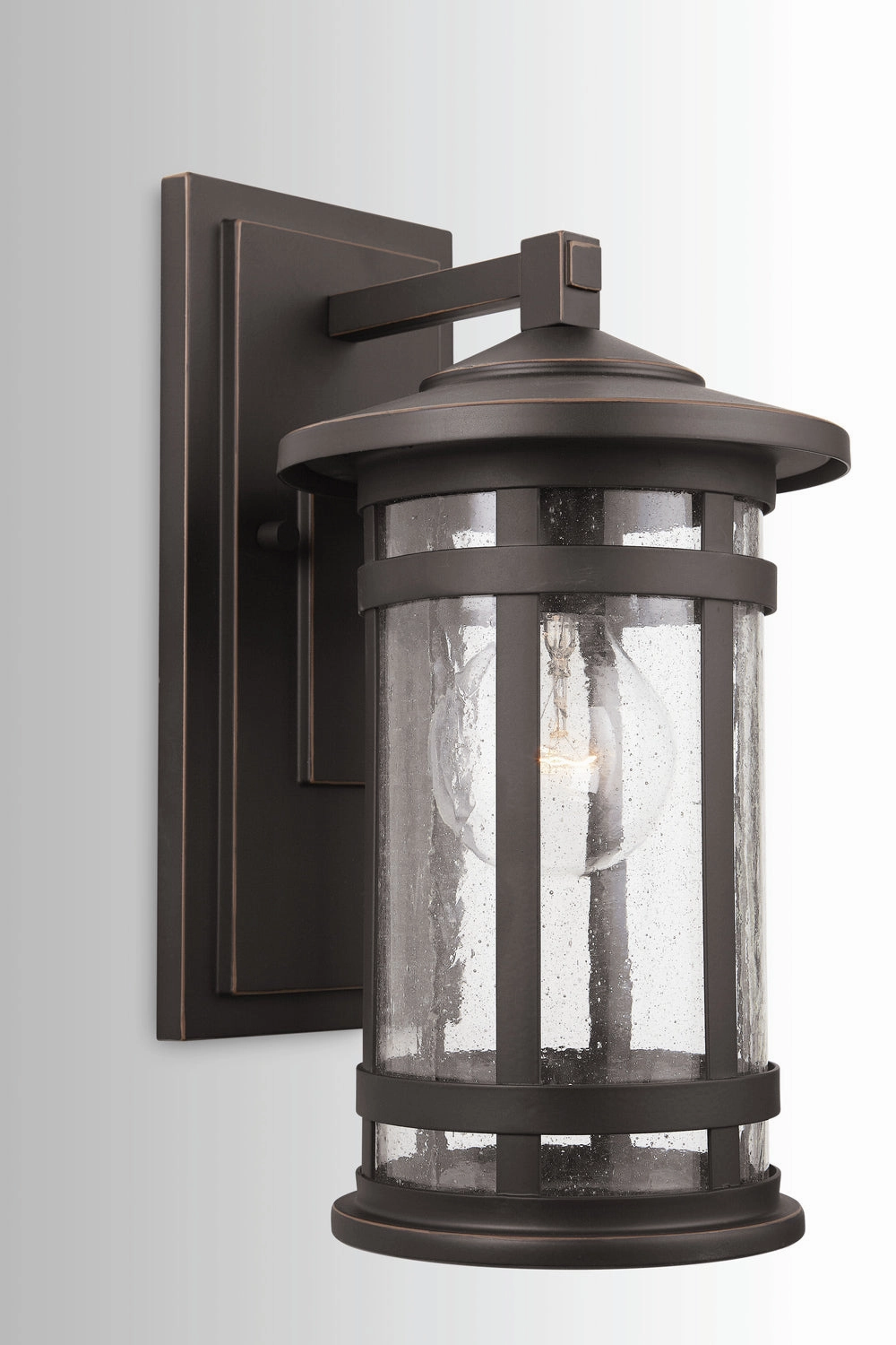 Mission Hills One Light Outdoor Wall Lantern Oiled Bronze