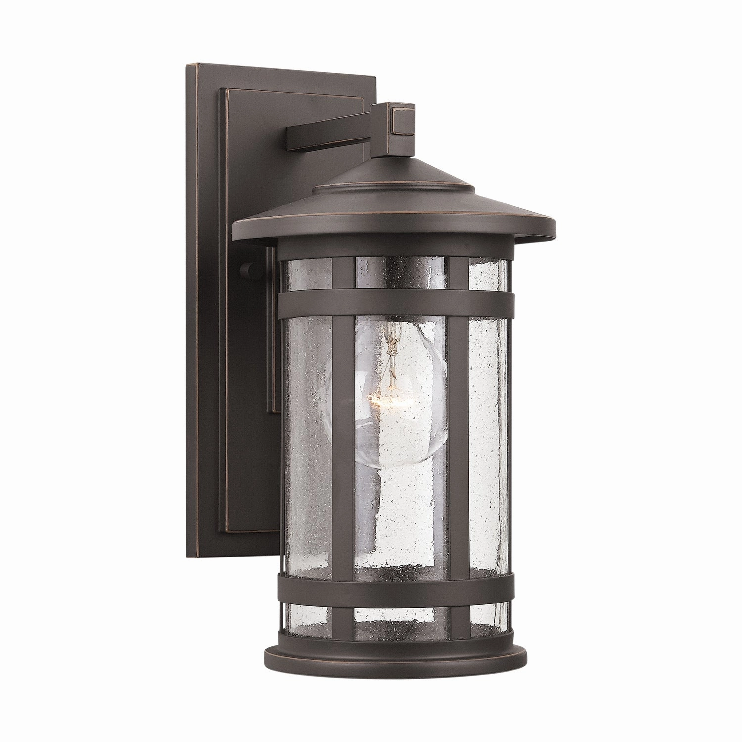 Mission Hills One Light Outdoor Wall Lantern Oiled Bronze