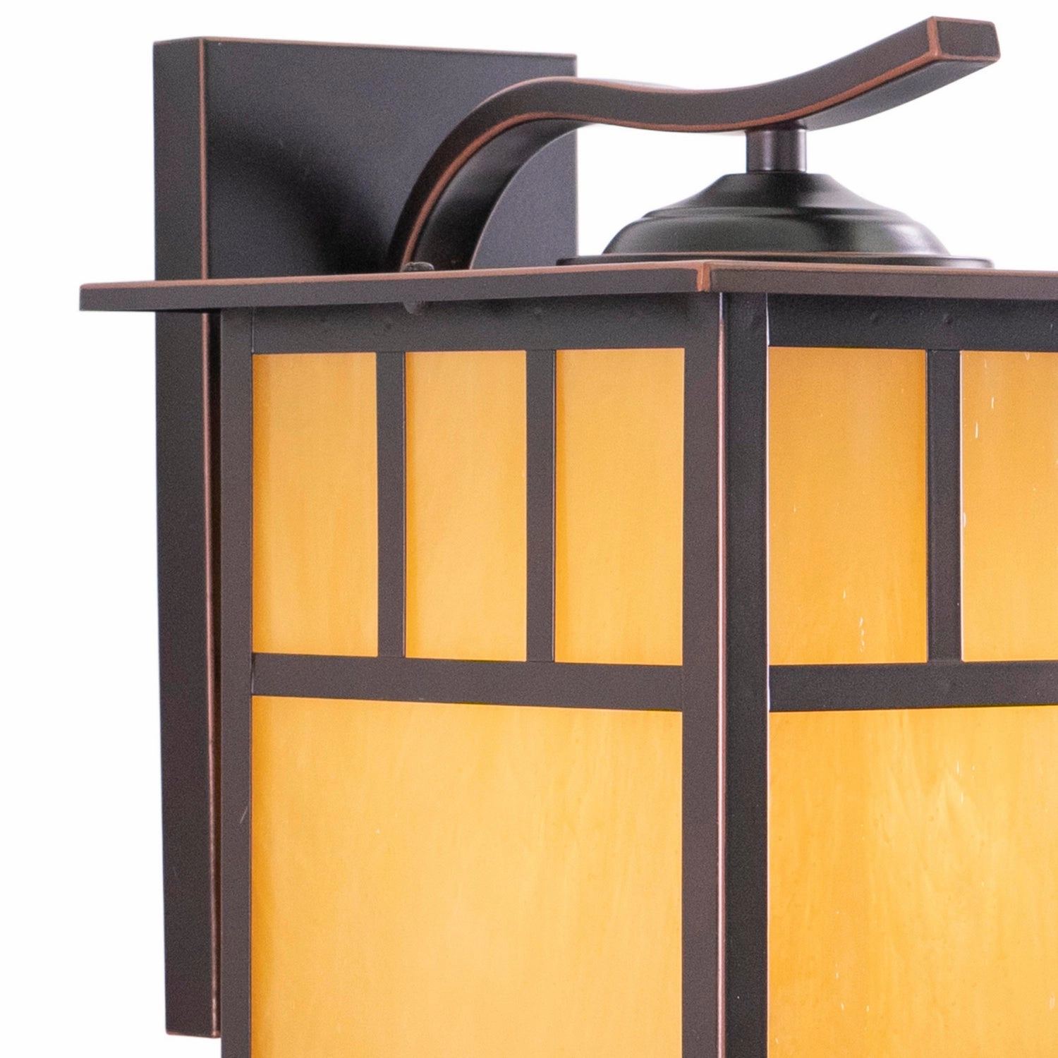Mission One Light Outdoor Wall Mount Burnished Bronze