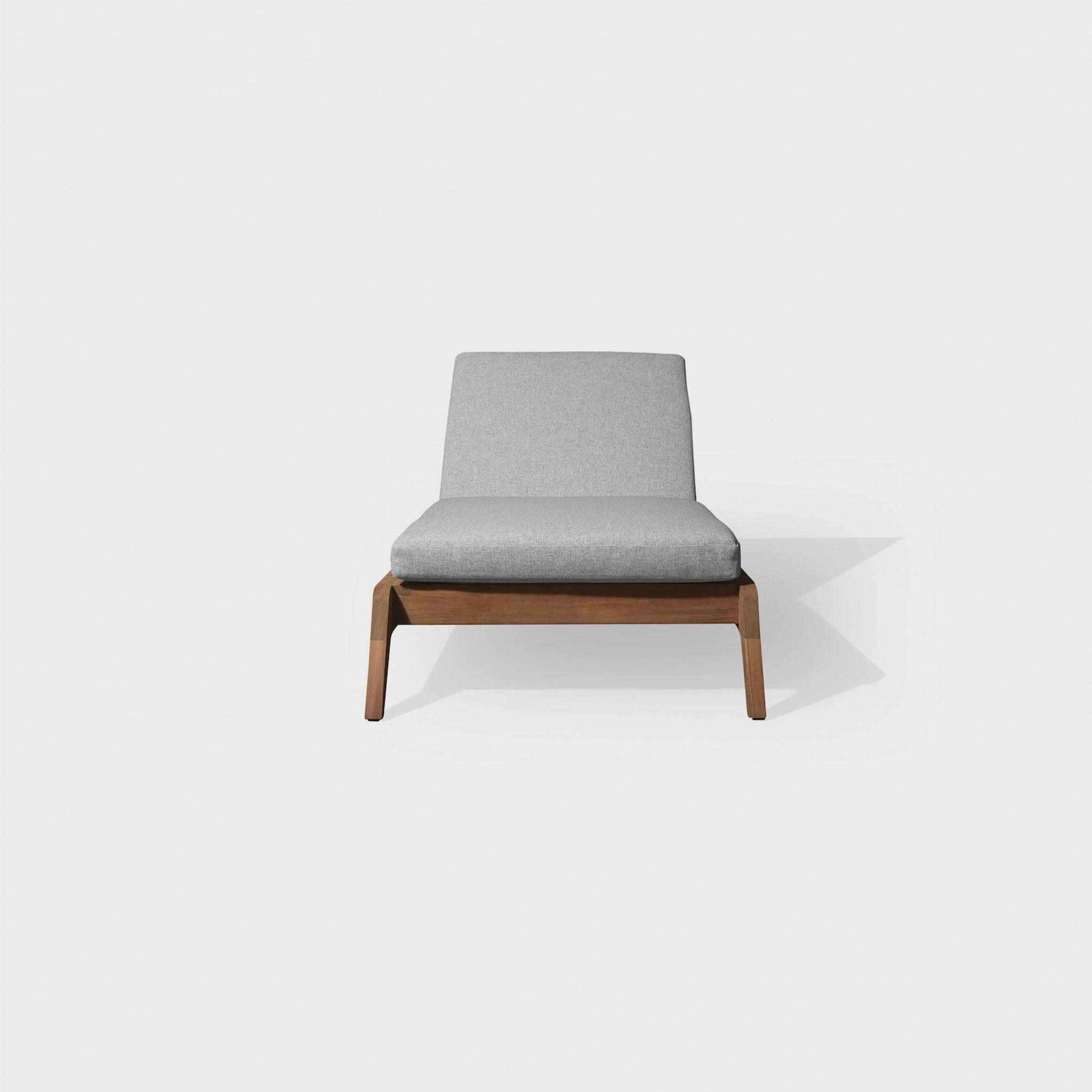 Mlb Teak Slatted Sun Lounge