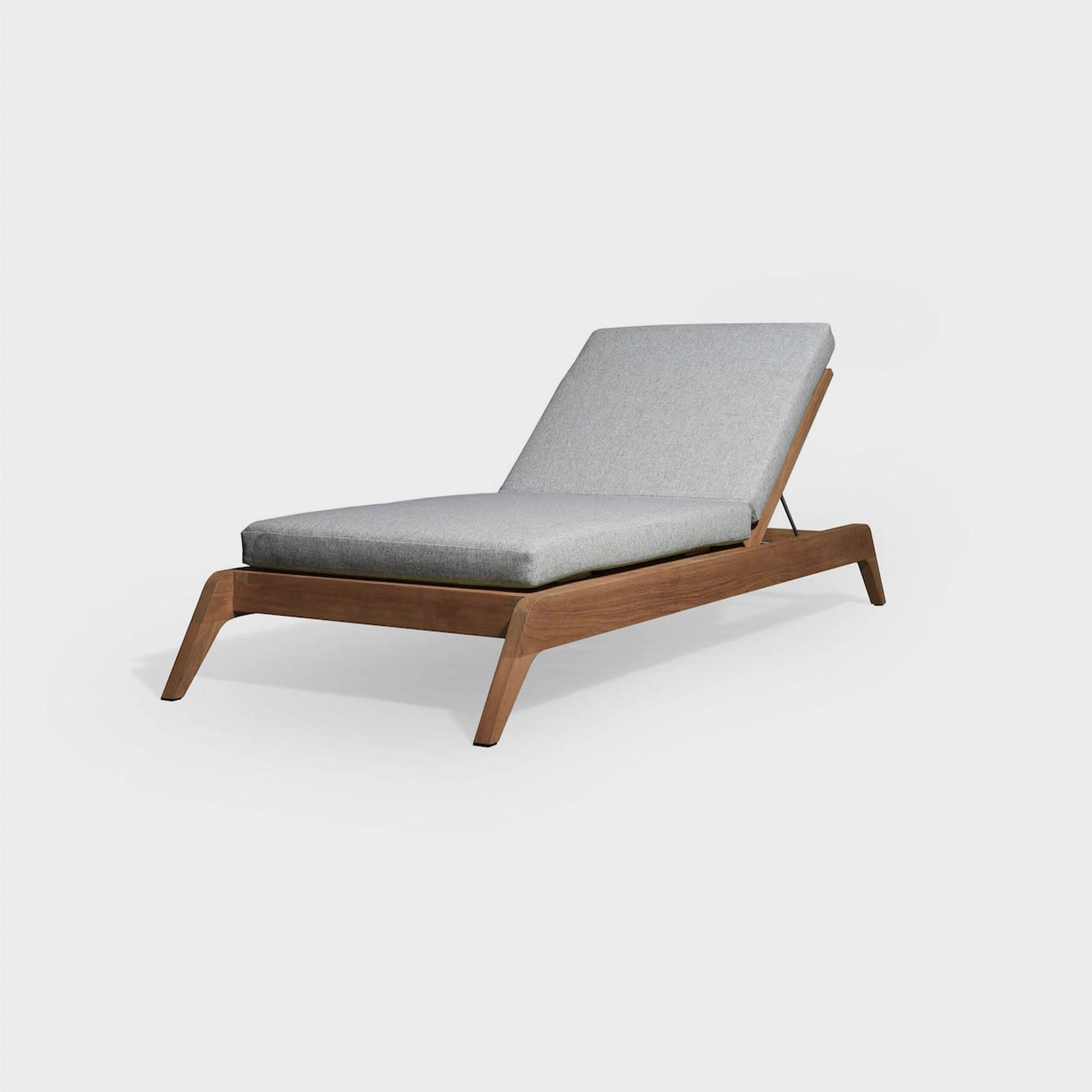 Mlb Teak Slatted Sun Lounge