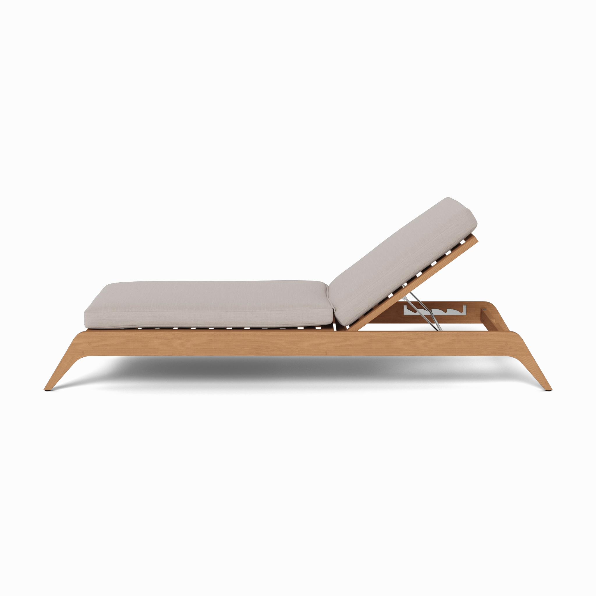 Mlb Teak Slatted Sun Lounge