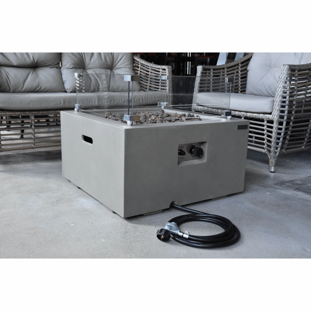 Modeno - Ridgefield Square Concrete Fire Pit Table OFG150