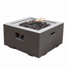 Modeno - Ridgefield Square Concrete Fire Pit Table OFG150portable outdoor fire pit with lid