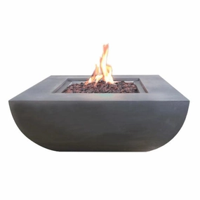 Modeno - Westport Square Concrete Fire Pit Table OFG135portable outdoor fire pit with lid
