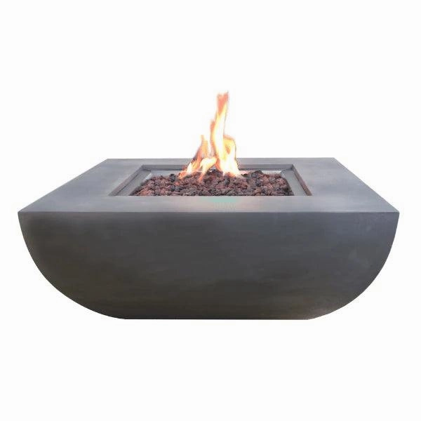 Modeno - Westport Square Concrete Fire Pit Table OFG135portable outdoor fire pit with lid