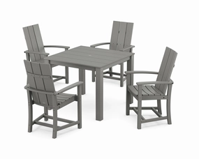 Modern Adirondack 5-Piece Parsons Dining Setoutdoor patio furniture set