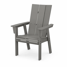 Modern Curveback Adirondack Dining Chairoutdoor dining chair with armrests
