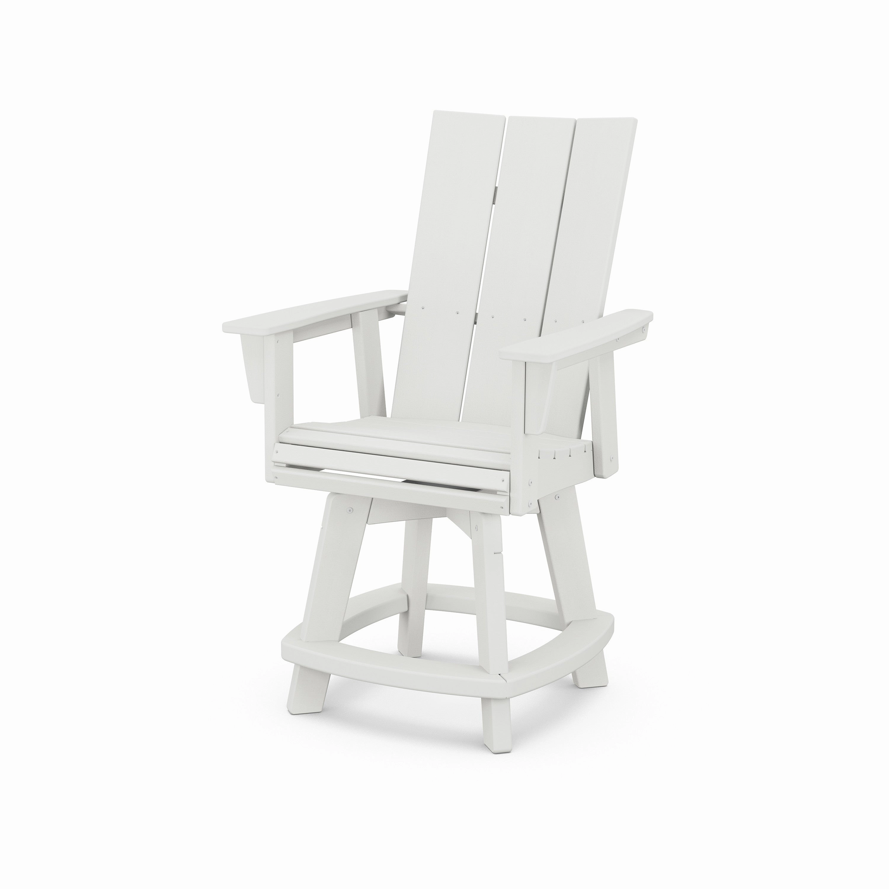 Modern Curveback Adirondack Swivel Counter Chair