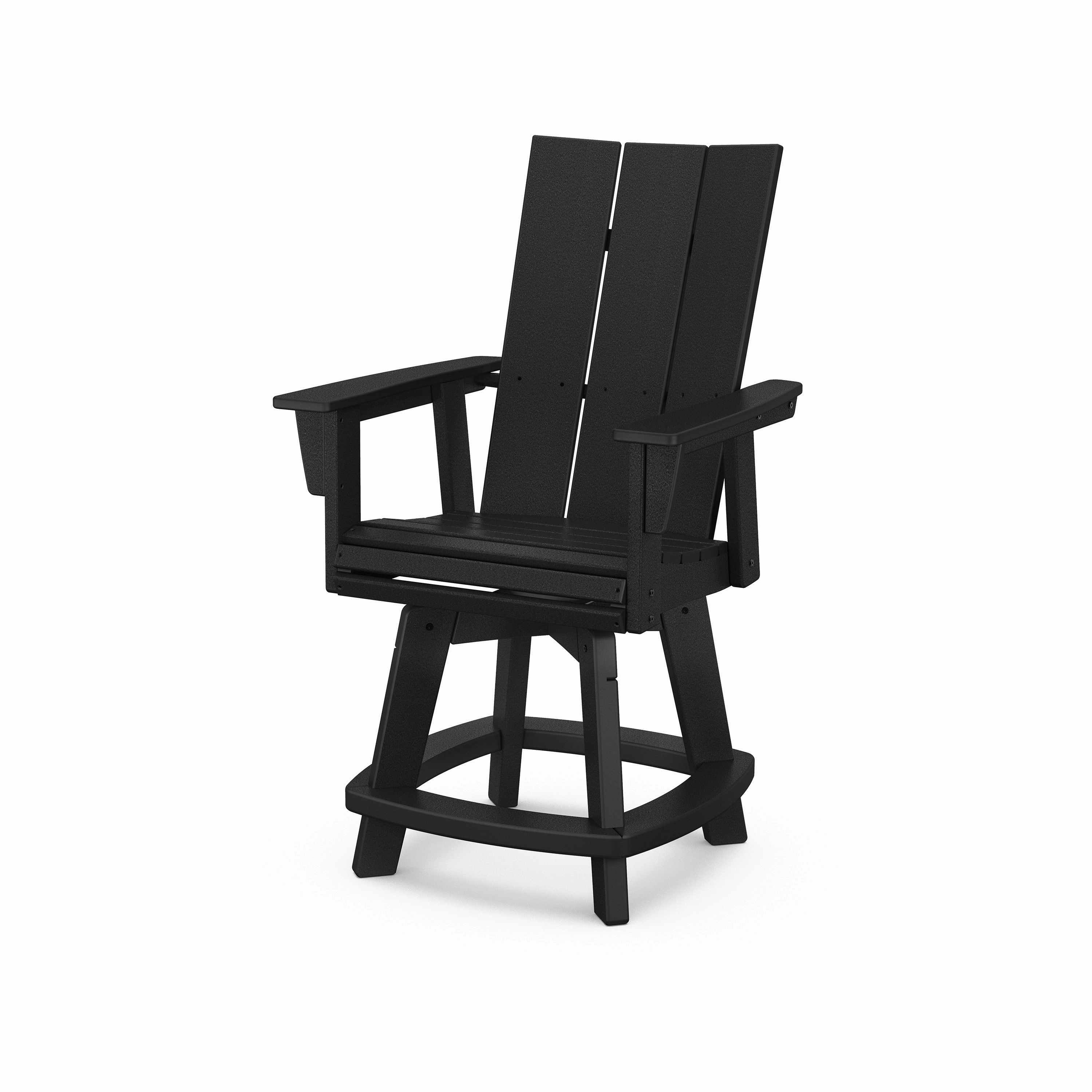 Modern Curveback Adirondack Swivel Counter Chair