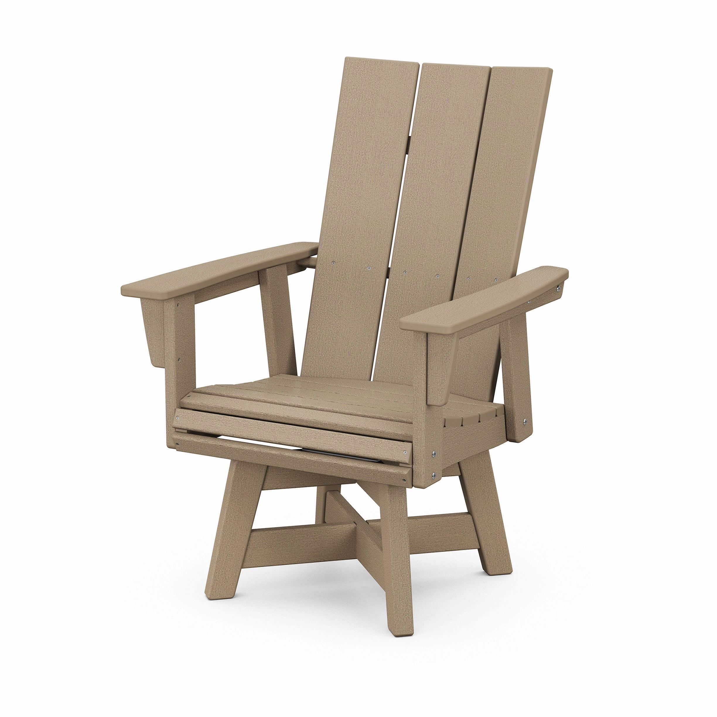 Modern Curveback Adirondack Swivel Dining Chair