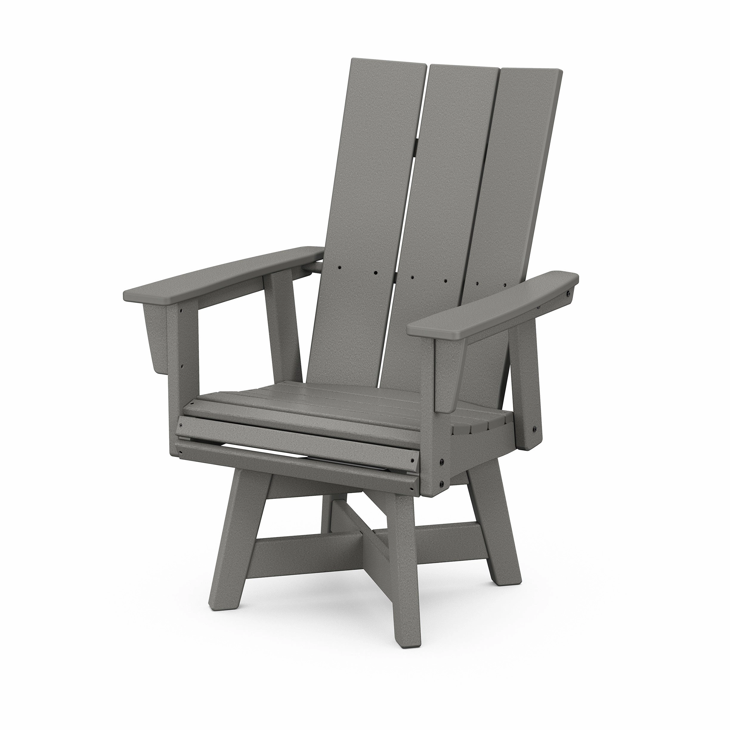 Modern Curveback Adirondack Swivel Dining Chairoutdoor dining chair with armrests