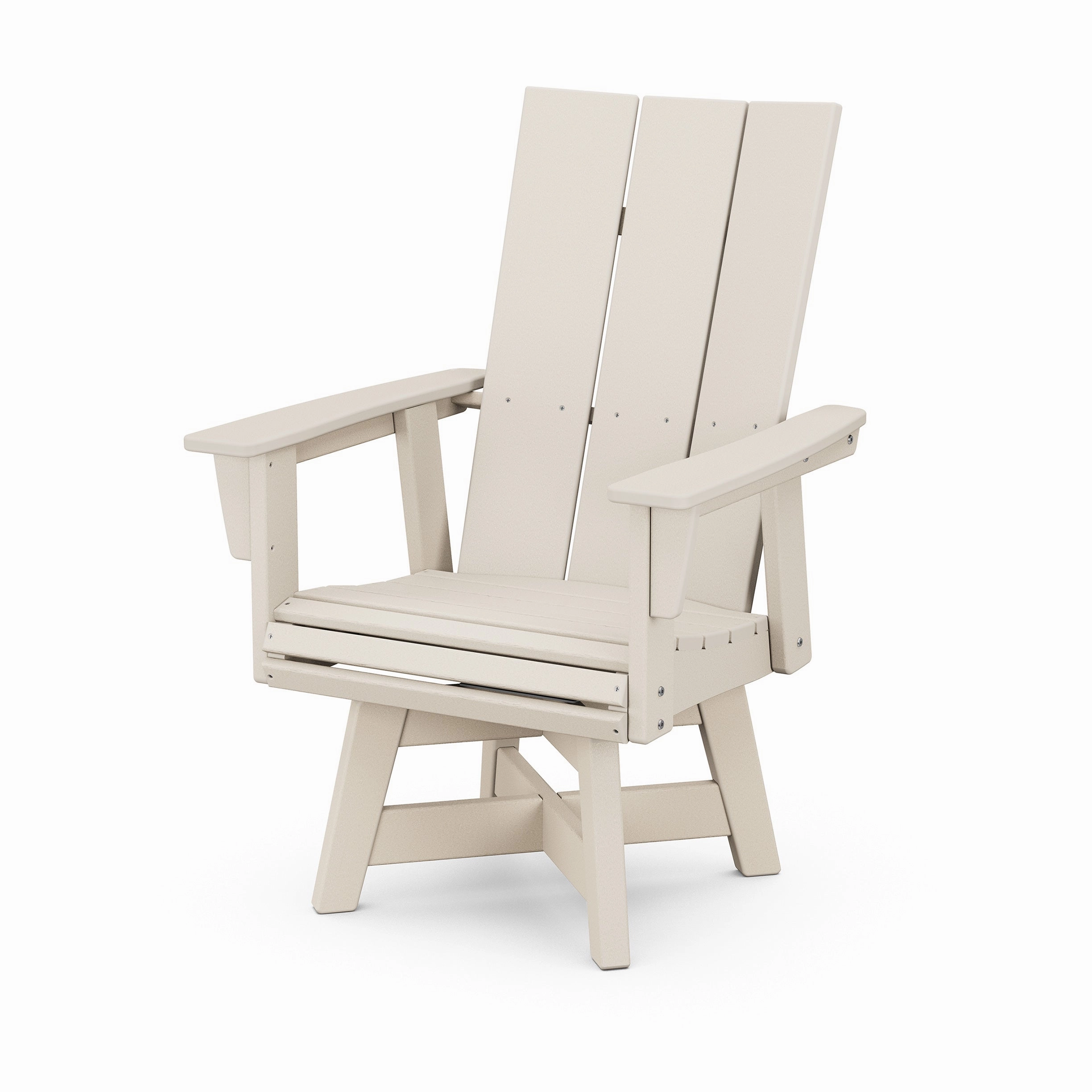 Modern Curveback Adirondack Swivel Dining Chair