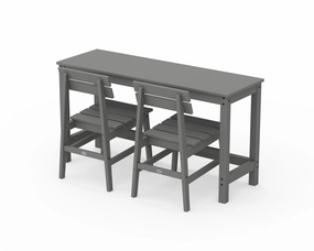 Modern Studio Plaza Chair 3-Piece Balcony Setoutdoor patio furniture set