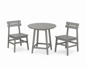 Modern Studio Plaza Chair 3-Piece Round Bistro Dining Setoutdoor patio furniture set