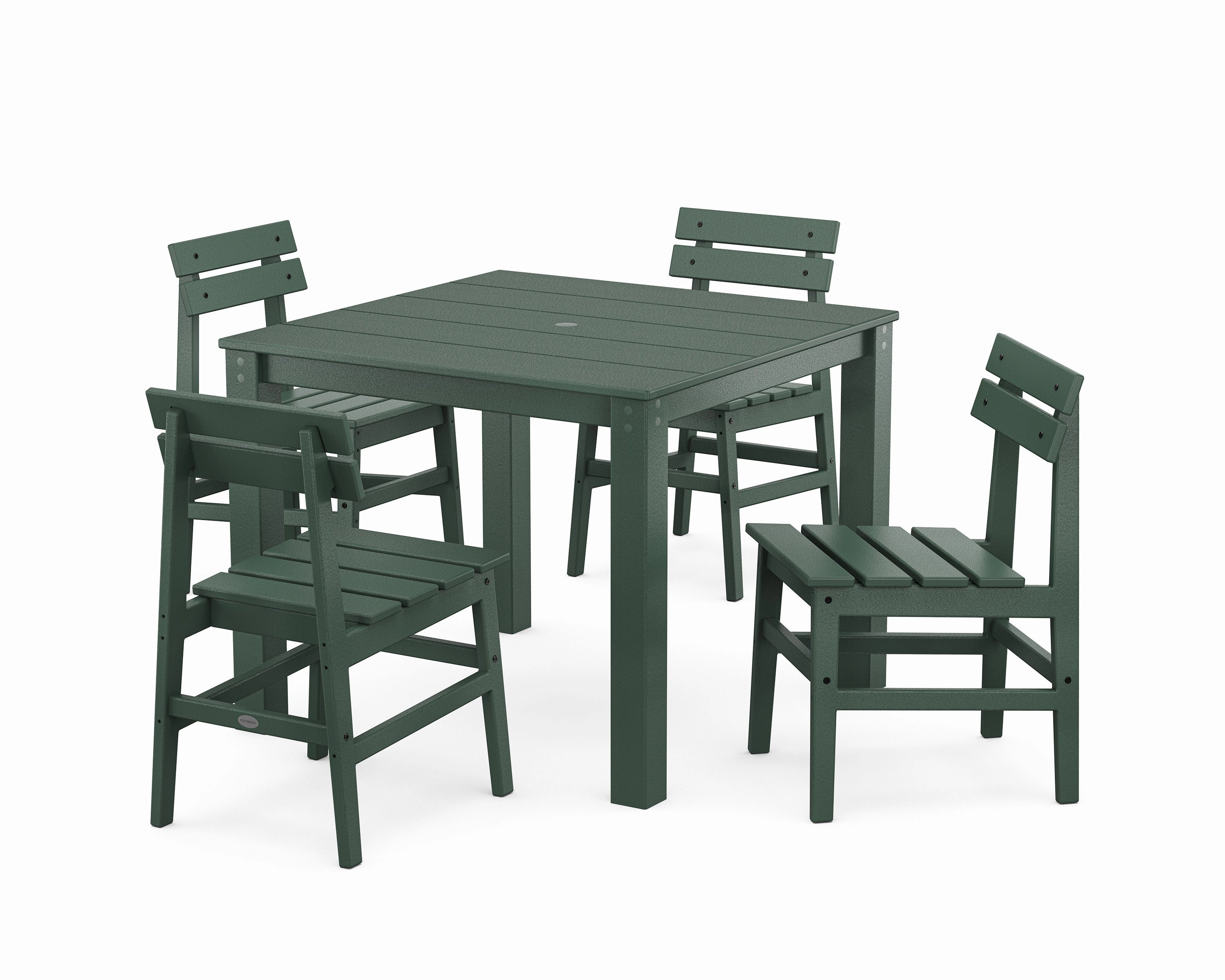 Modern Studio Plaza Chair 5-Piece Parsons Dining Set