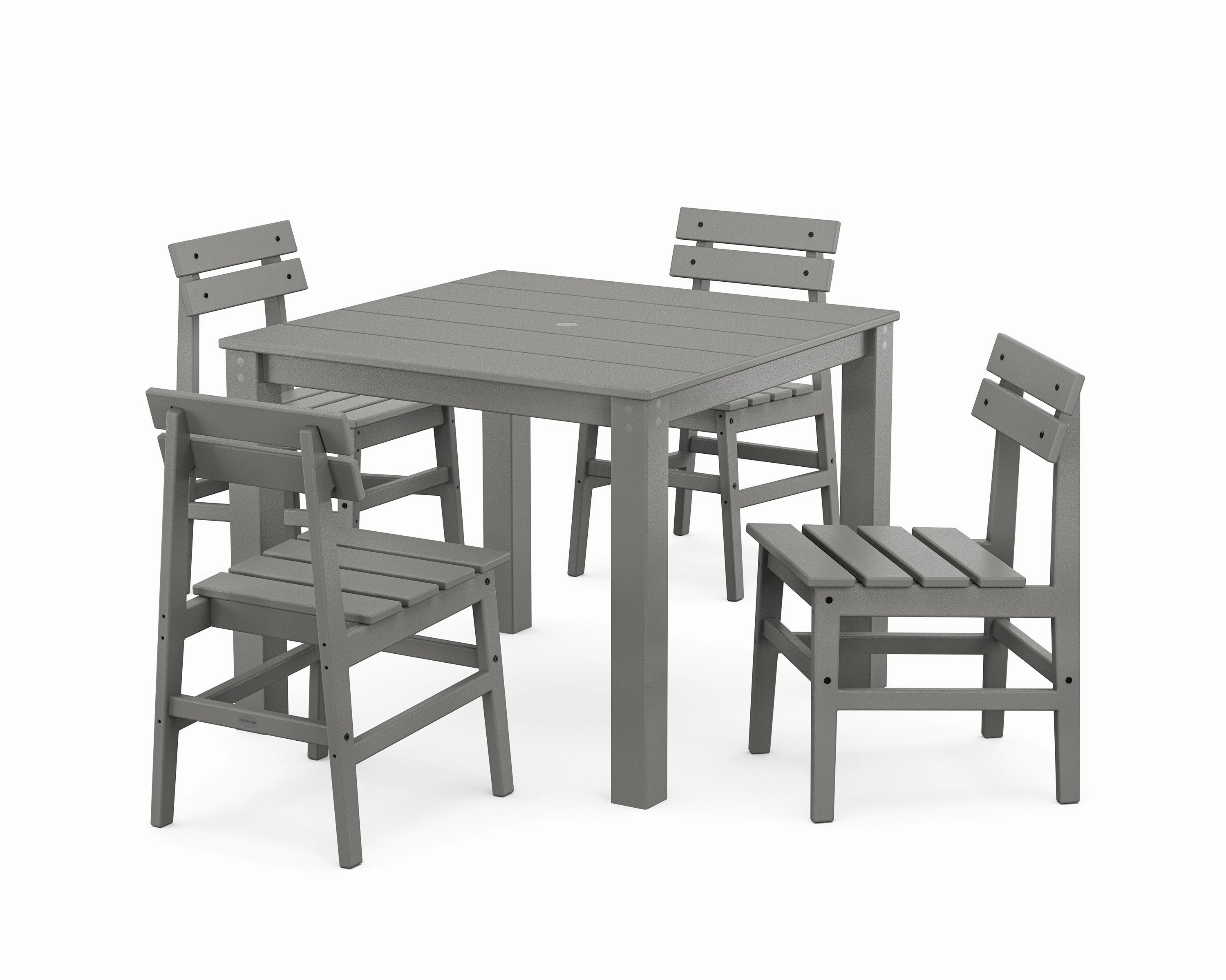 Modern Studio Plaza Chair 5-Piece Parsons Dining Setoutdoor patio furniture set