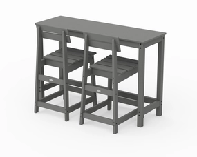 Modern Studio Plaza Counter Chair 3-Piece Balcony Setoutdoor patio furniture set