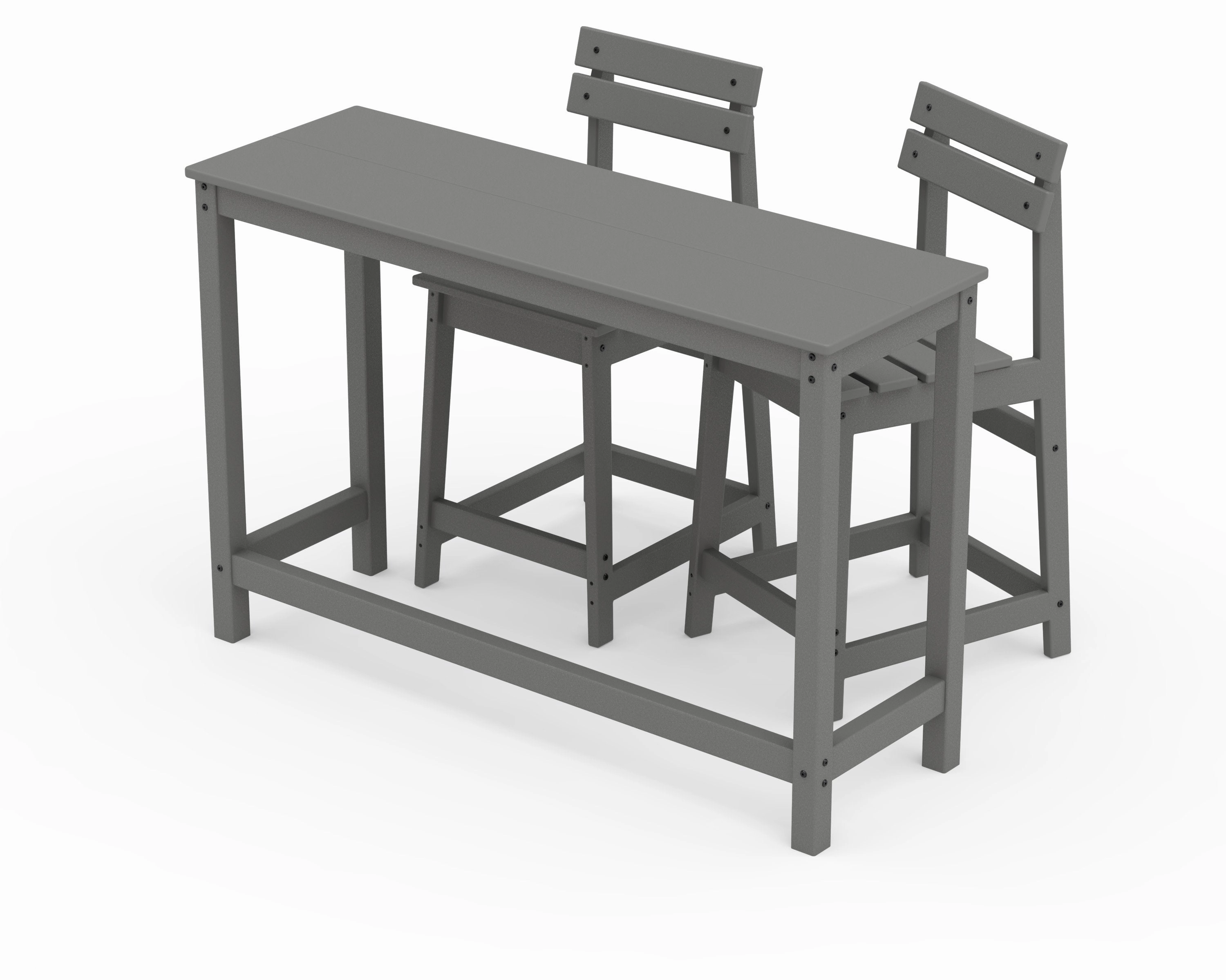 Modern Studio Plaza Counter Chair 3-Piece Balcony Set