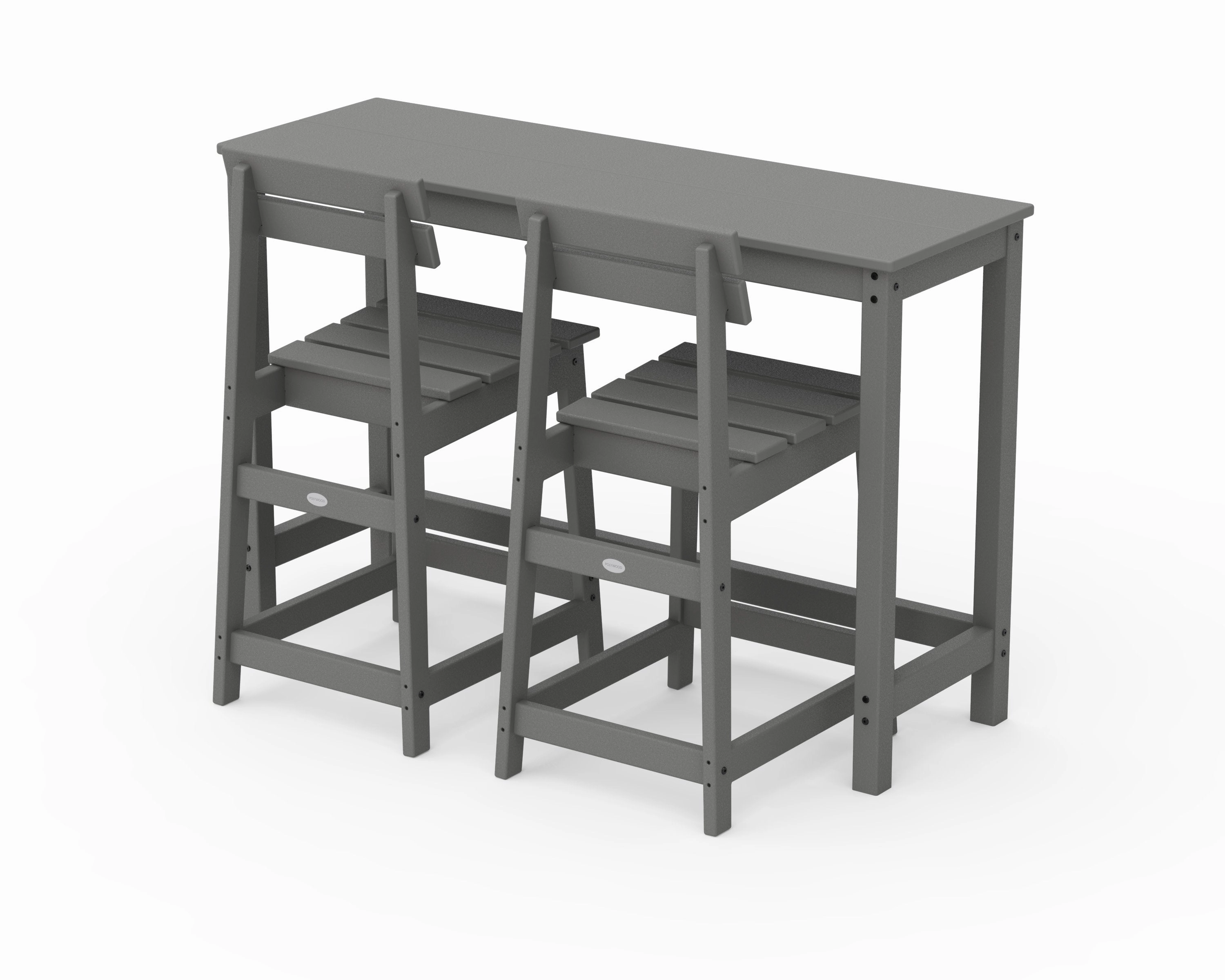 Modern Studio Plaza Counter Chair 3-Piece Balcony Setoutdoor patio furniture set