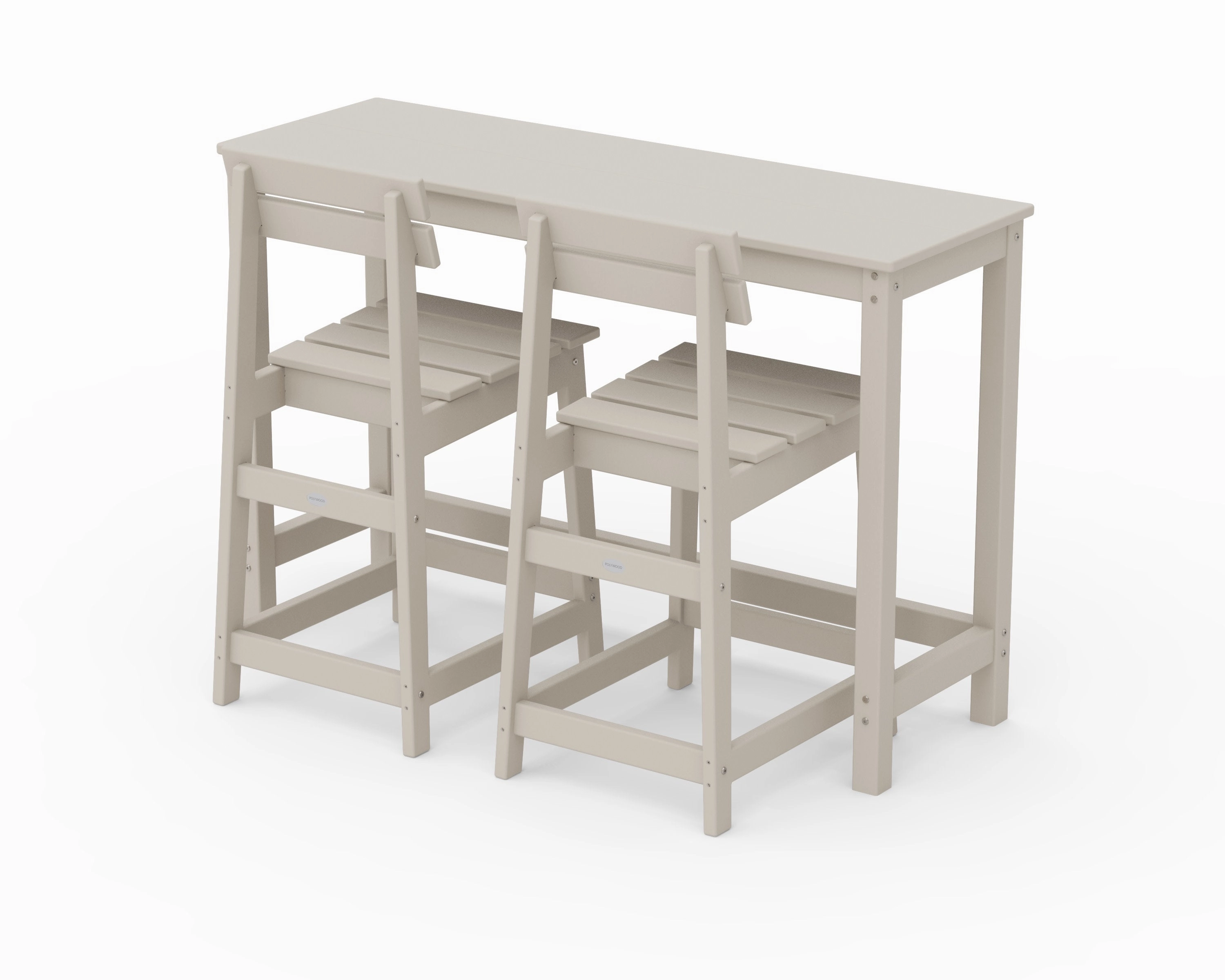 Modern Studio Plaza Counter Chair 3-Piece Balcony Set