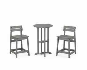 Modern Studio Plaza Lowback 3-Piece Bistro Counter Setoutdoor patio furniture set