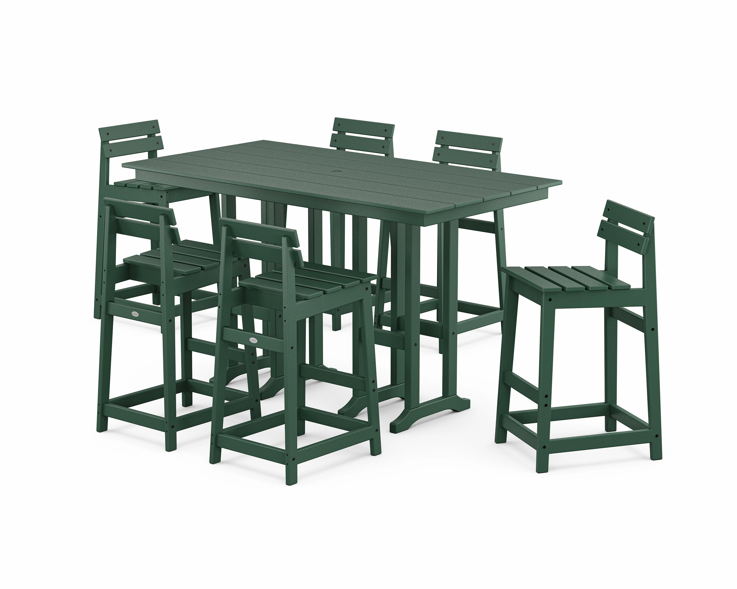 Modern Studio Plaza Lowback Bar Chair 7-Piece Set