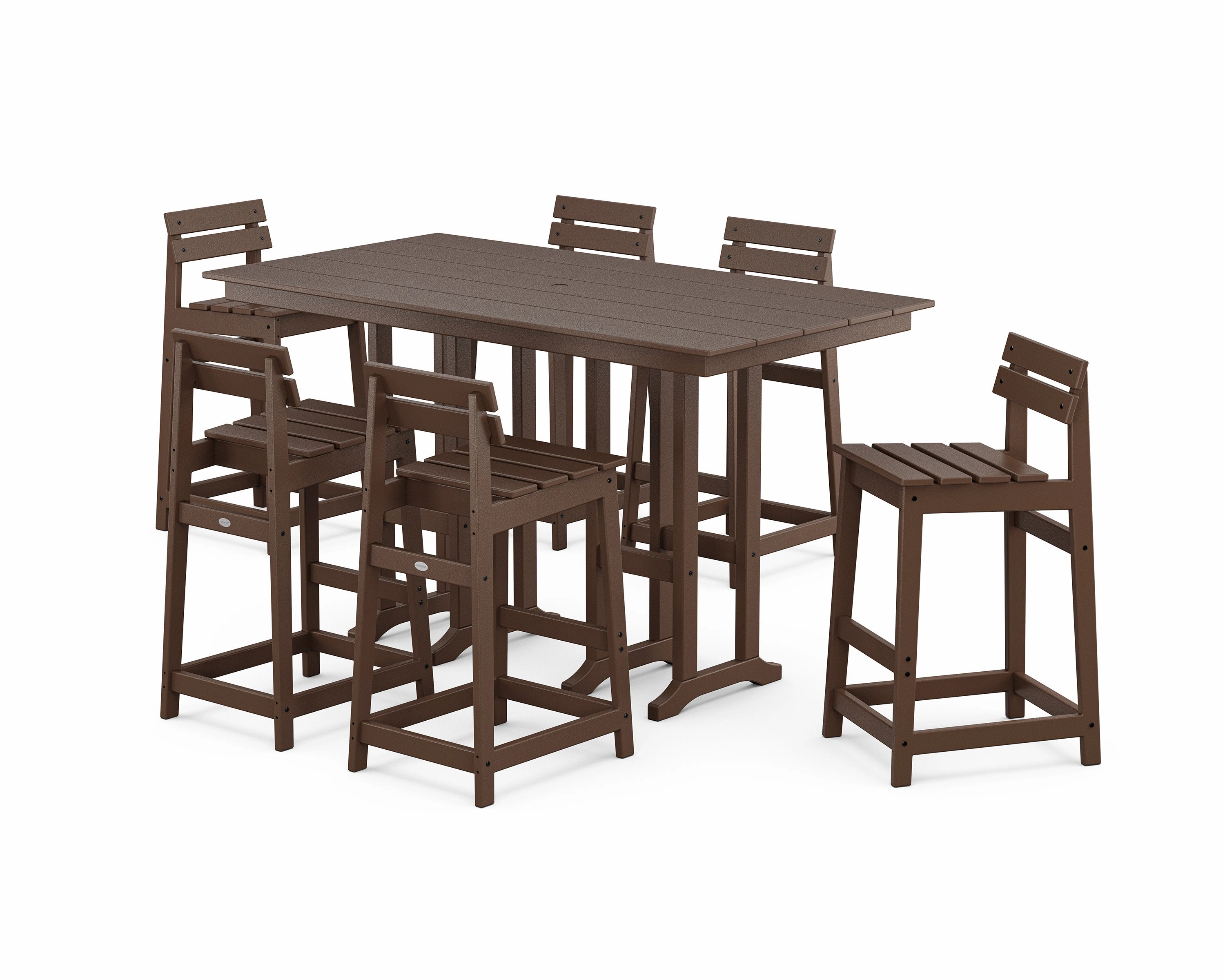 Modern Studio Plaza Lowback Bar Chair 7-Piece Set