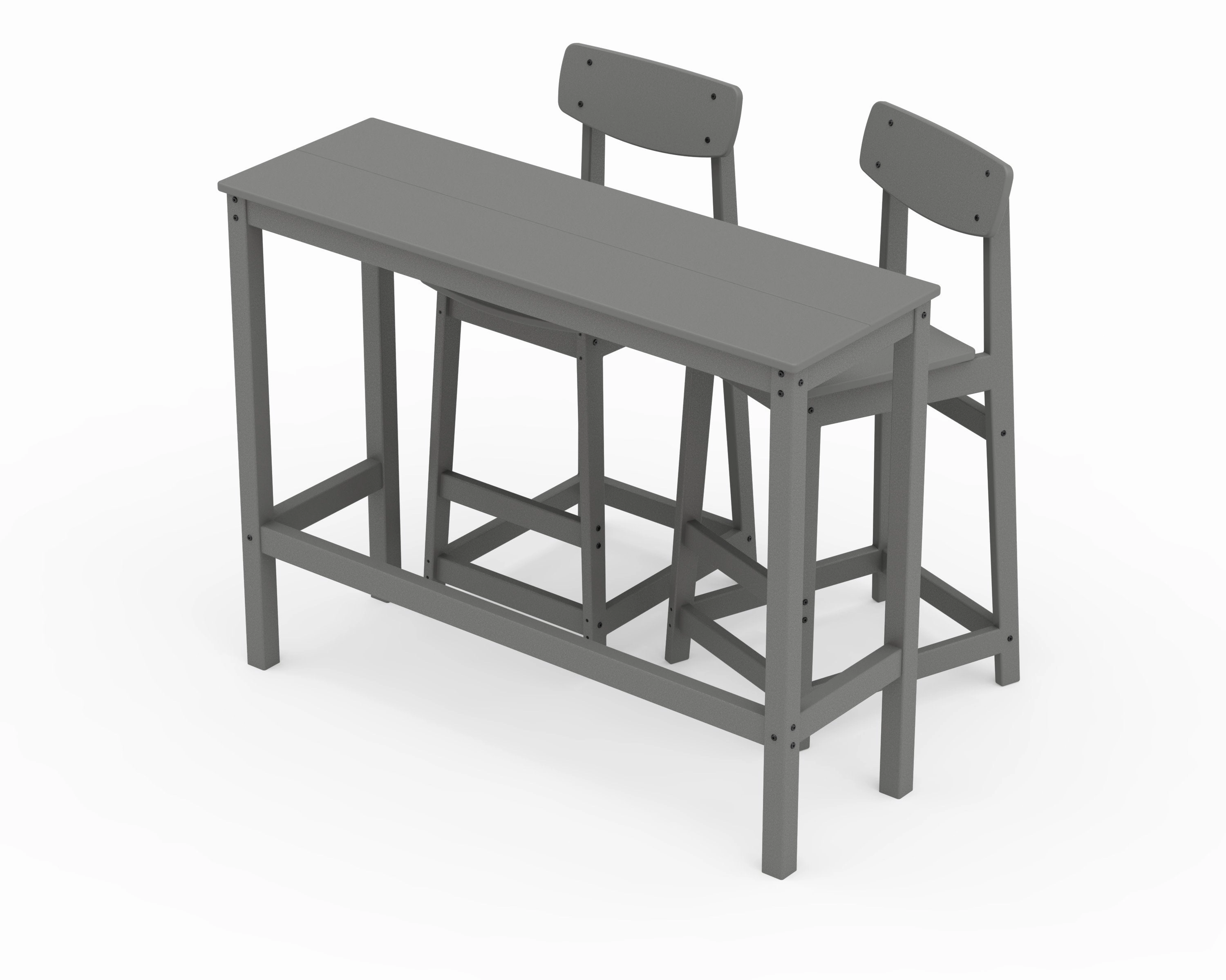 Modern Studio Urban Bar Chair 3-Piece Balcony Set