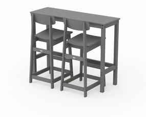 Modern Studio Urban Bar Chair 3-Piece Balcony Setoutdoor patio furniture set