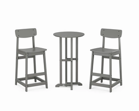 Modern Studio Urban Bar Chair 3-Piece Bistro Setoutdoor patio furniture set
