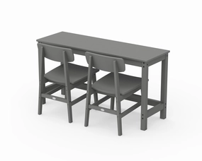 Modern Studio Urban Chair 3-Piece Balcony Setoutdoor patio furniture set