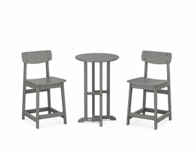 Modern Studio Urban Chair 3-Piece Bistro Counter Setoutdoor patio furniture set