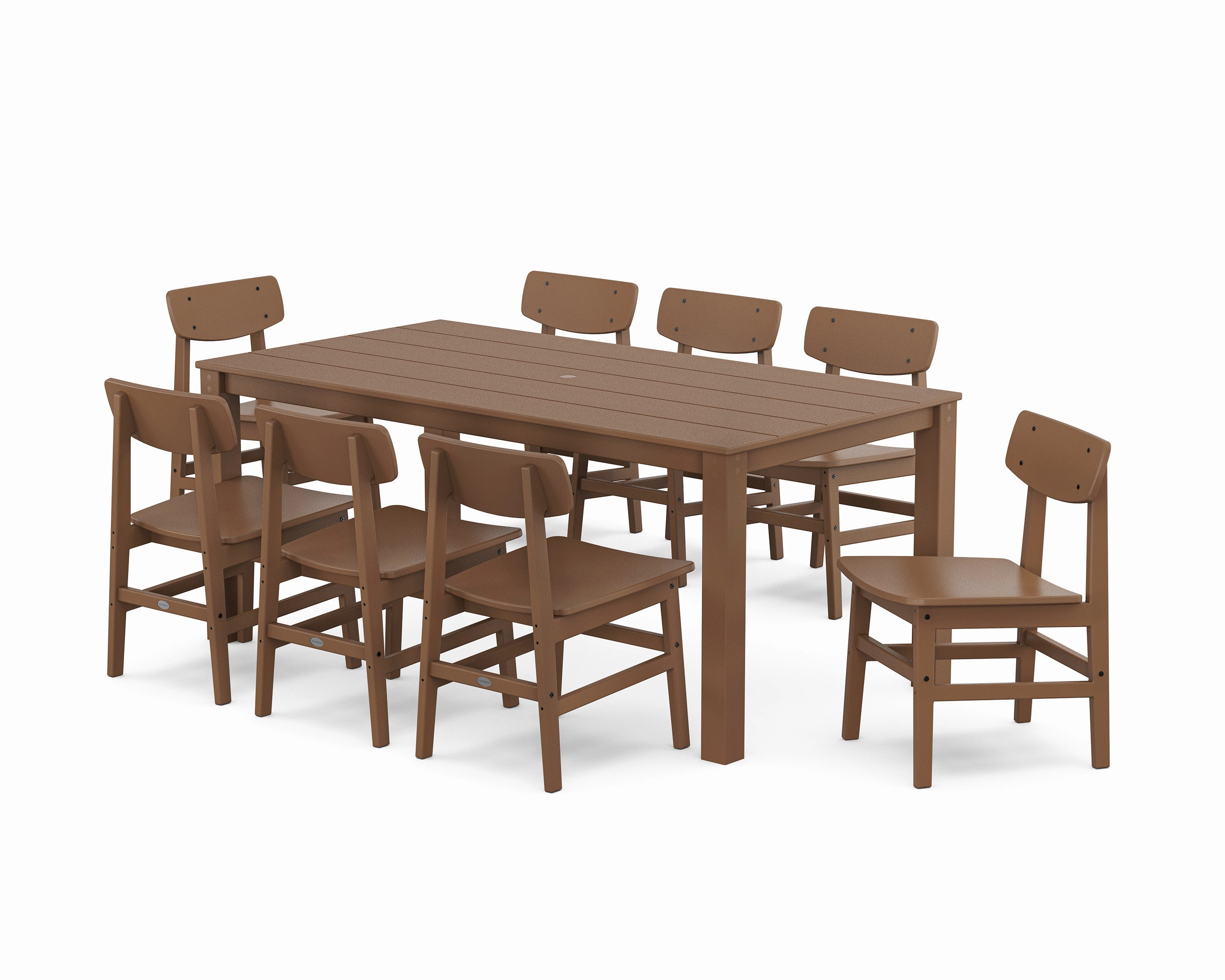 Modern Studio Urban Chair 9-Piece Parsons Dining Set