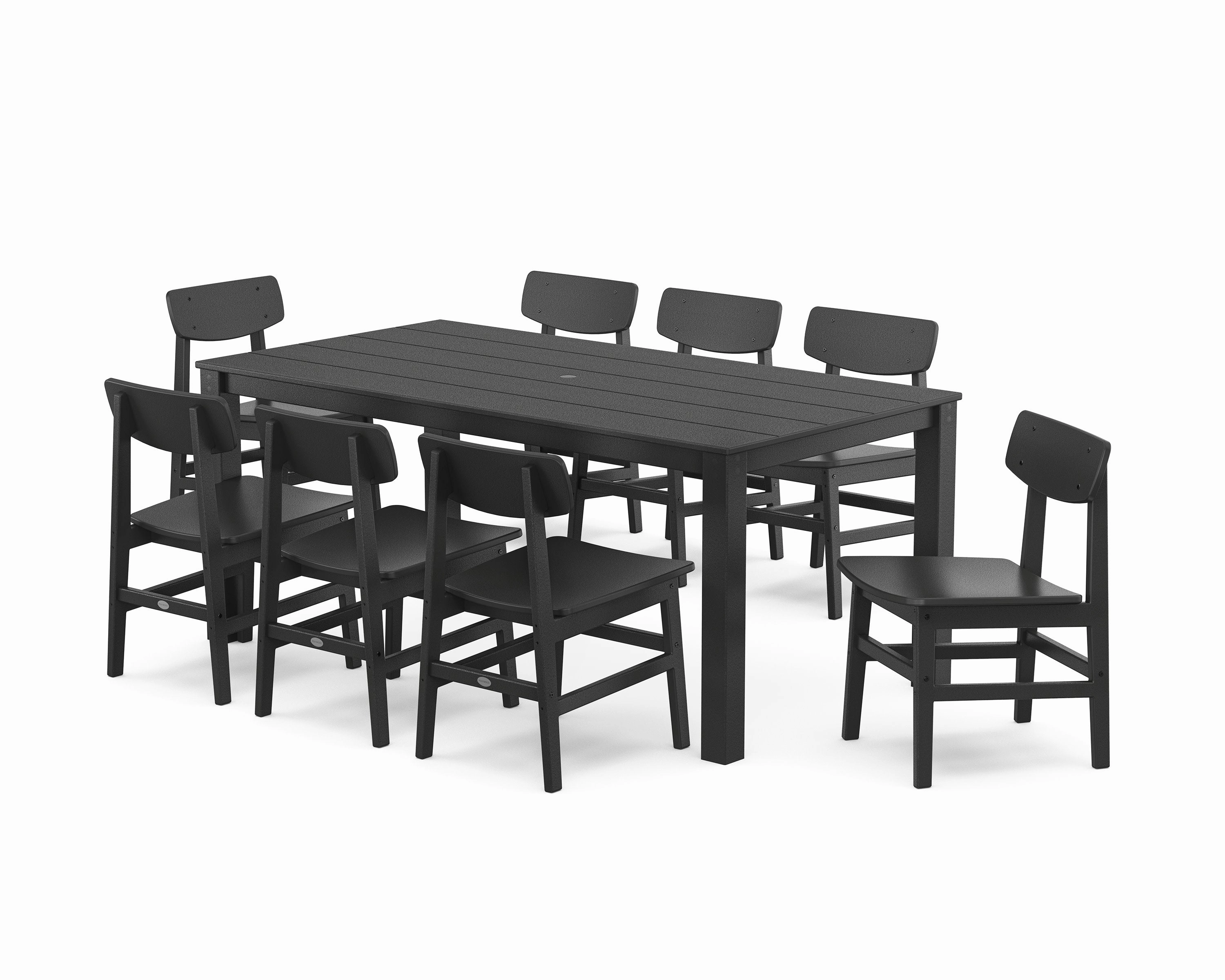 Modern Studio Urban Chair 9-Piece Parsons Dining Set