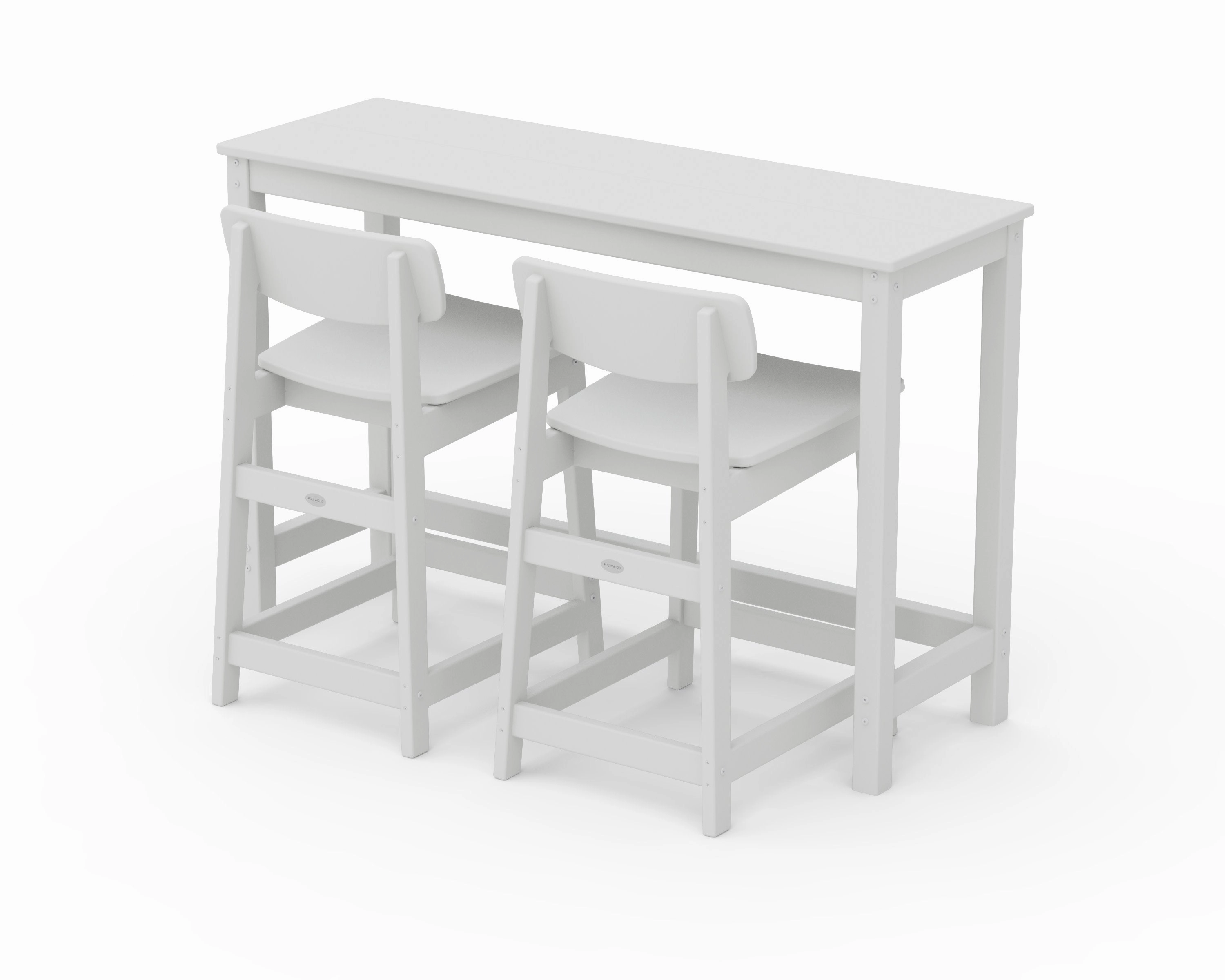 Modern Studio Urban Lowback Counter Chair 3-Piece Balcony Set