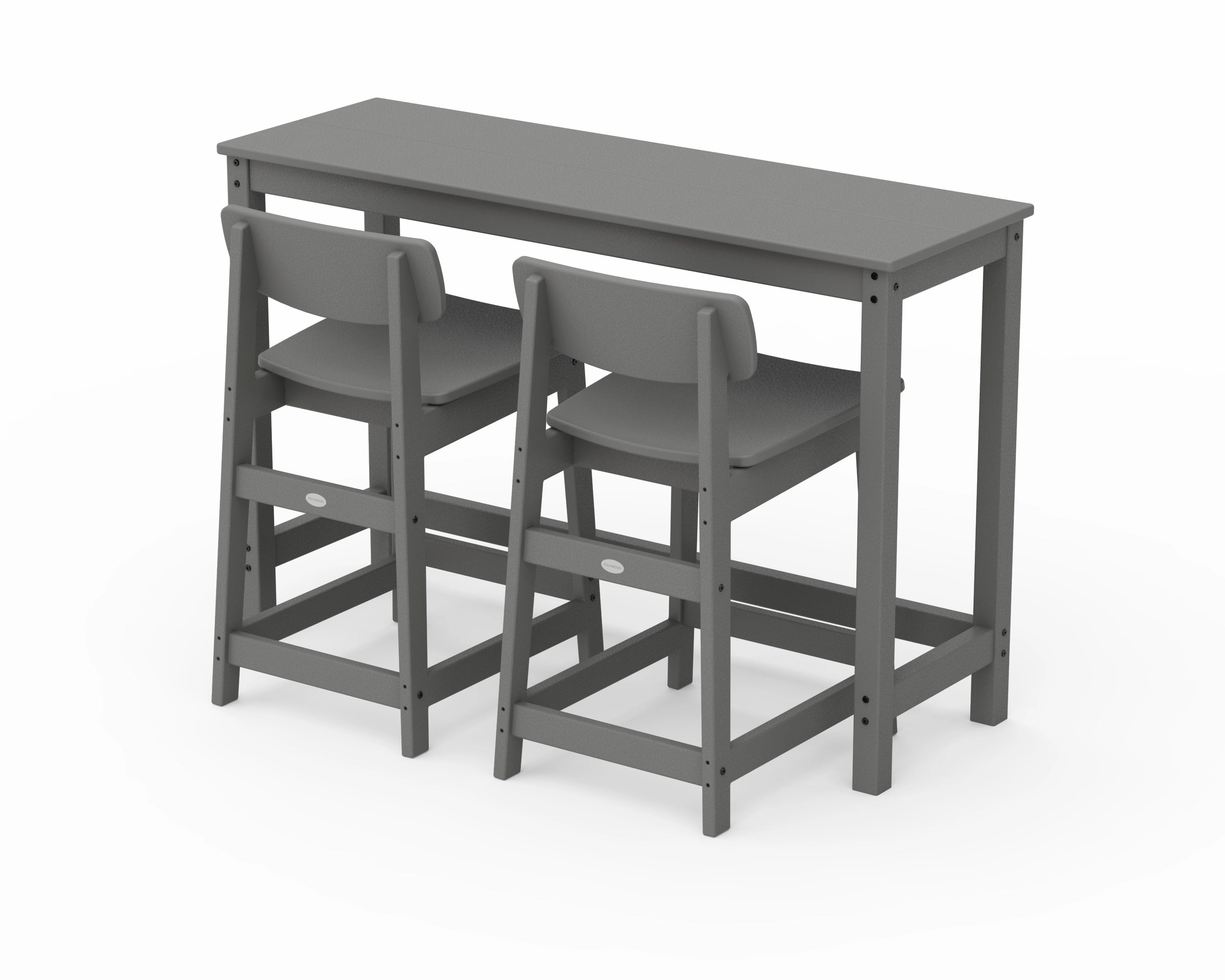Modern Studio Urban Lowback Counter Chair 3-Piece Balcony Setoutdoor patio furniture set