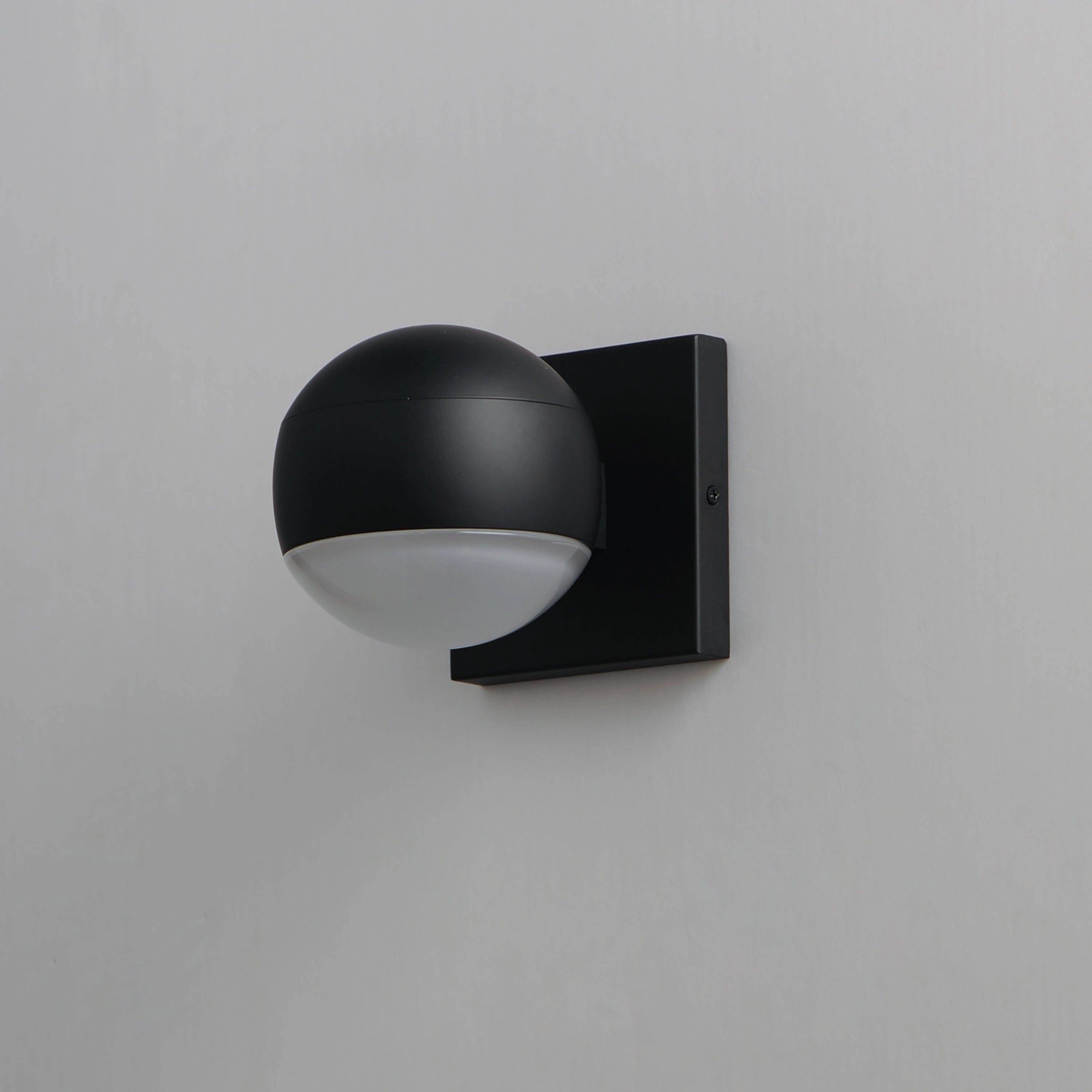 Modular LED Outdoor Wall Sconce Black