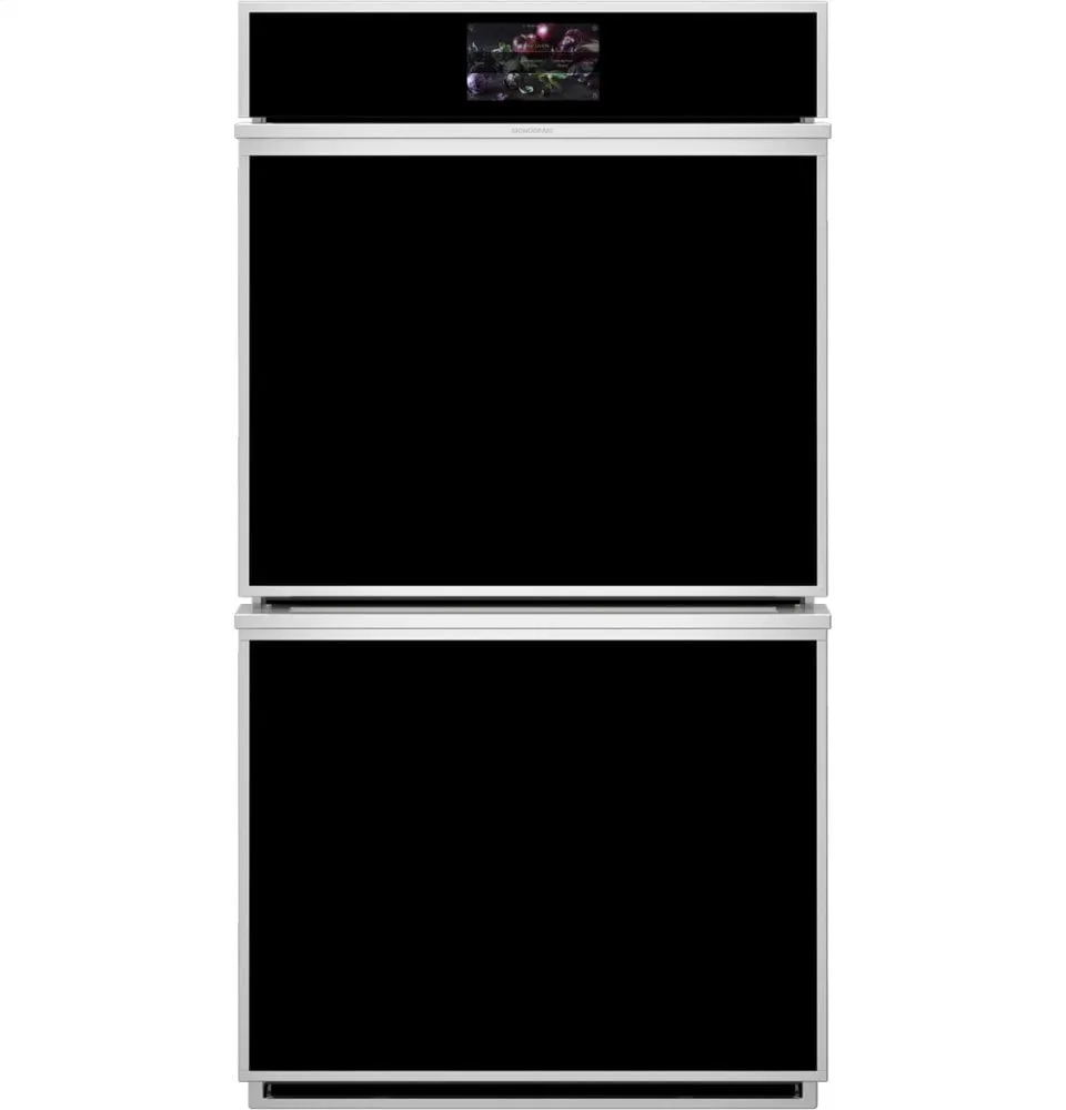 Monogram ZKD90DSSNSS Monogram 27" Smart Electric Convection Double Wall Oven Minimalist Collection